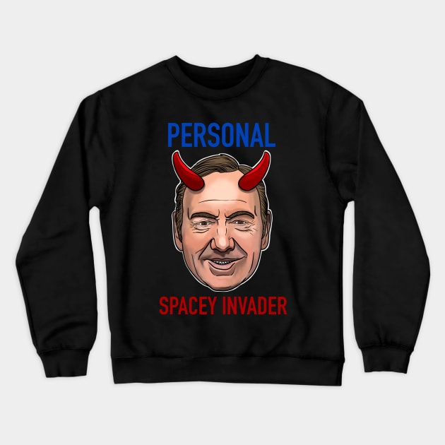 PERSONAL SPACEY INVADER Crewneck Sweatshirt by JIMDOWNTATTOOS